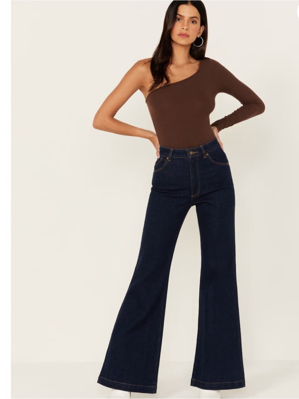 ROLLA'S Dark Blue High-Rise Flare Jeans